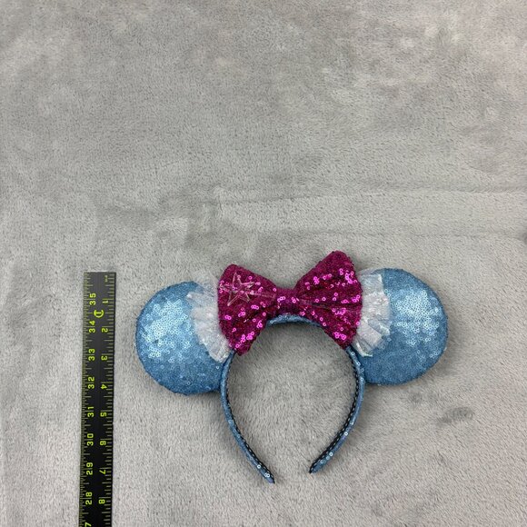 Disney Minnie Mouse Custom Made Sequins Ears Headband Adult Size - Picture 5 of 6